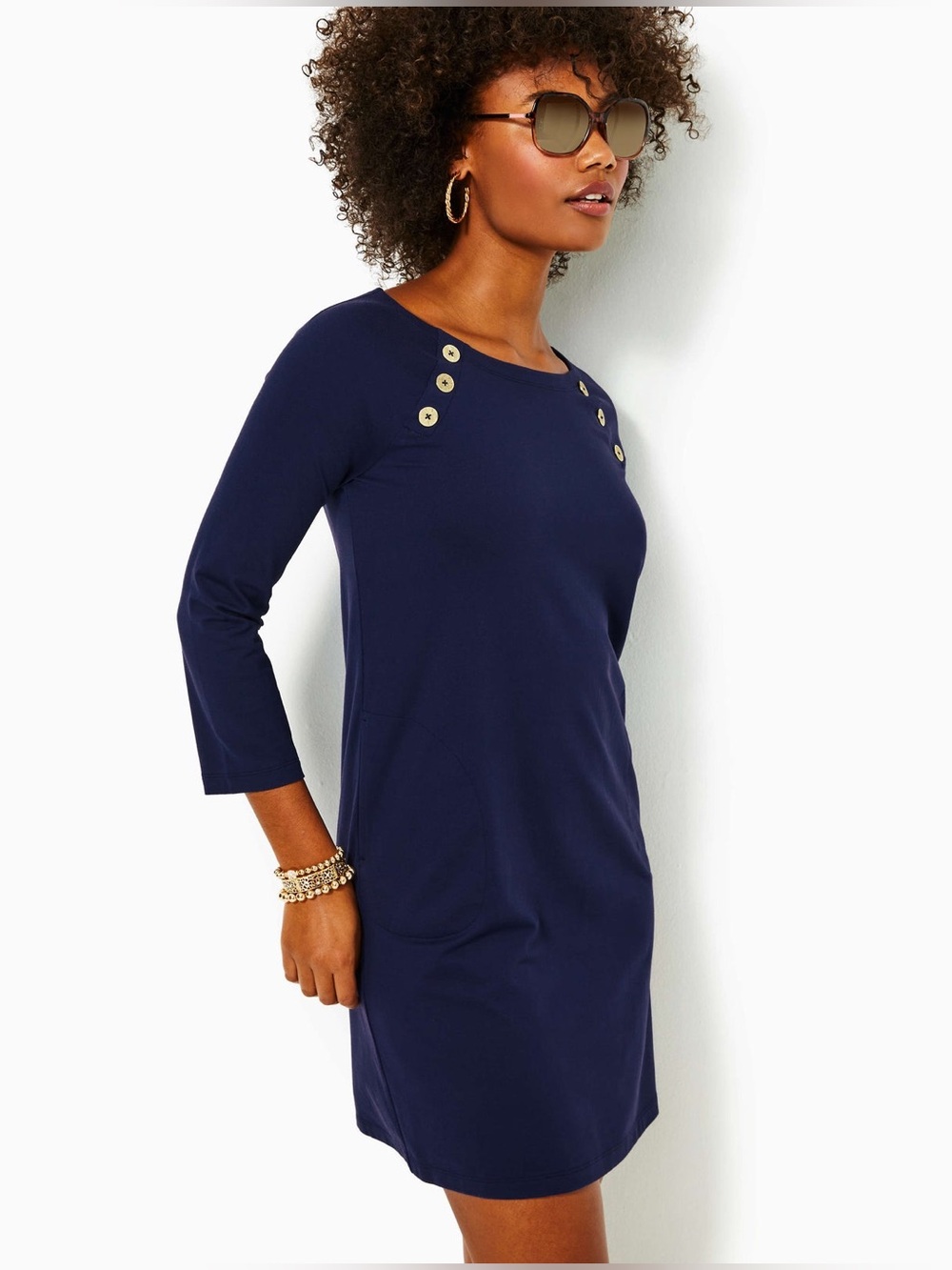 Lilly Pulitzer UPF 50+ Kaelin‎ Dress - True Navy